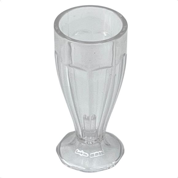 American Girl Doll MILKSHAKE GLASS 3” Tall Smoothie Drinking Tumbler Cup Clear - Picture 5 of 5